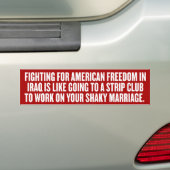 Amerikaanse Freedom Bumpersticker (Op auto)