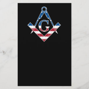 Amerikaanse Freemasonic-symbool Flyer