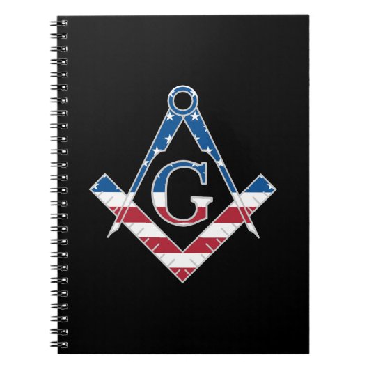 Amerikaanse Freemasonic-symbool Notitieboek (Voorkant)