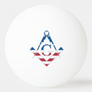 Amerikaanse Freemasonic-symbool Pingpongballen