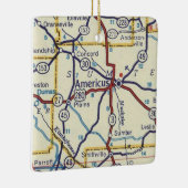  Amerikaanse GA-kaart Keramisch Ornament (Rechts)