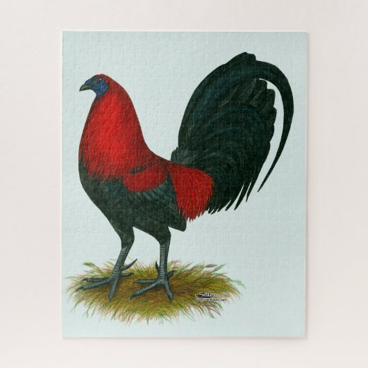 Amerikaanse Gamecock: Bruin Rood Legpuzzel (Verticaal)