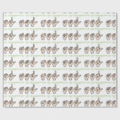 Amerikaanse gebarentaal cadeaupapier (Vlak)