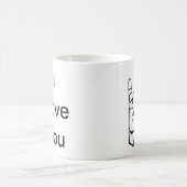 Amerikaanse gebarentaal - Ik hou van je Koffiemok (Center)