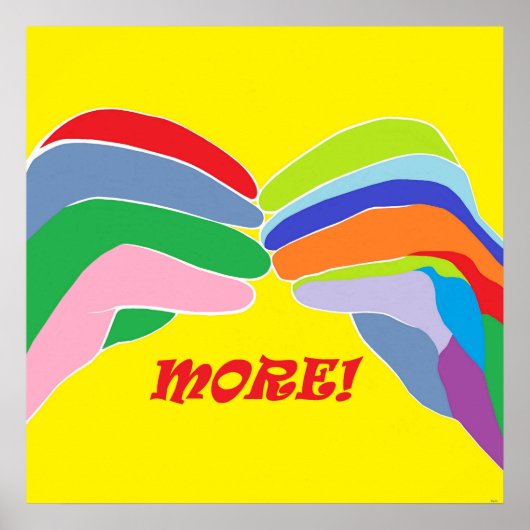 Amerikaanse gebarentaal meer poster (Voorkant)