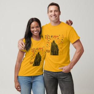 Amerikaanse Geest Shine goud T-shirt