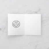  Amerikaanse geïnspecteerde postzegel Bedankkaart (Binnen)