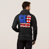 Amerikaanse Geocacher Hoodie (Achterkant volledig)