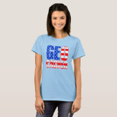 Amerikaanse Geocacher T-shirt (Voorkant volledig)