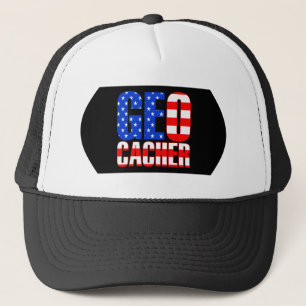 Amerikaanse Geocacher Trucker Pet