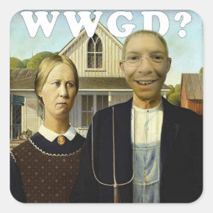 Amerikaanse Gerb Vierkante Sticker