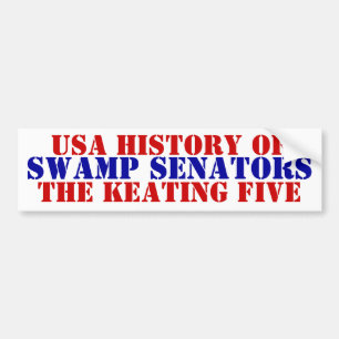 Amerikaanse geschiedenis moeras senatoren McCain K Bumpersticker