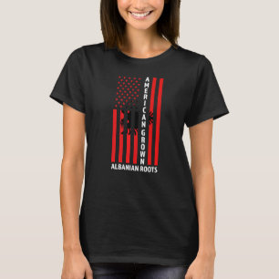 Amerikaanse geteelde Albanese wortels Albanees T-shirt