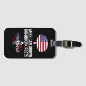 Amerikaanse geteelde Dominicaanse roots nationale  Bagagelabel (Voorkant (horizontaal))