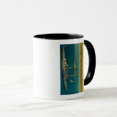 Amerikaanse gevechtstroepen verankerd op strand va mok (Voorkant rechts)