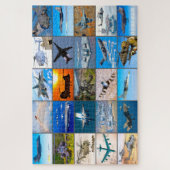 AMERIKAANSE GEVECHTSVLIEGTUIG "MONTAGE" LEGPUZZEL (Verticaal)