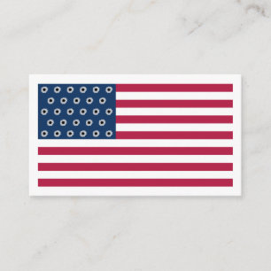 Amerikaanse geweervlag informatiekaartje