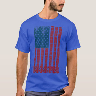 Amerikaanse gitarist Musicus Fourth O T-shirt