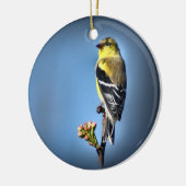 Amerikaanse Goldfinch Keramisch Ornament (Links)