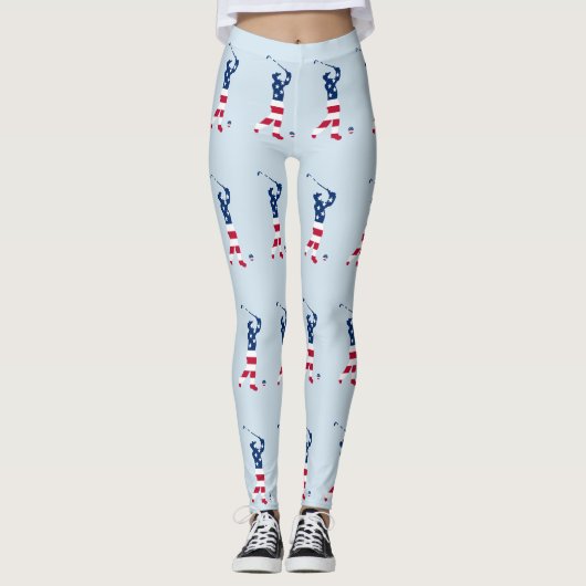 Amerikaanse golflengte leggings (Voorkant)