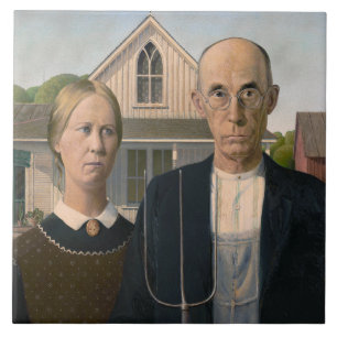Amerikaanse Gothic: Landelijk leven Arme plattelan Tegeltje