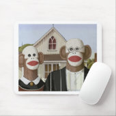 Amerikaanse Gothic Socks-apen Muismat (Met muis)