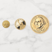 Amerikaanse gouden Confetti (Achterkanten)