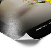 Amerikaanse goudvink op Daisy Wall Art Print Foto Afdruk (Hoek)