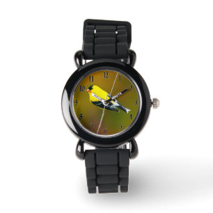 Amerikaanse Goudvink - Originele Foto Horloge