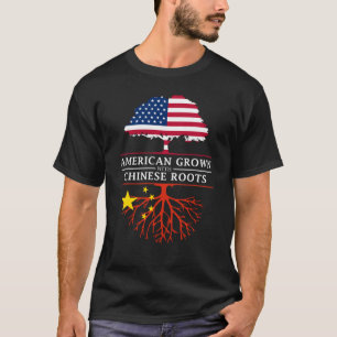 Amerikaanse groei met Chinese wortelsChina Desi T-shirt