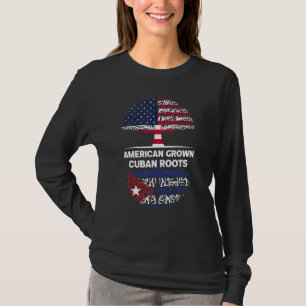 Amerikaanse Groene Cubaanse roet VS Cuba Ancestry T-shirt