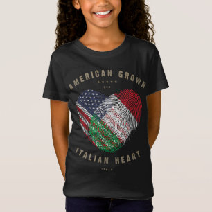 Amerikaanse Groene Italiaanse hartliefde Italiaans T-shirt