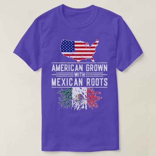 Amerikaanse Groene Mexicaanse Roots Pride Mexico T-shirt (Design voorkant)