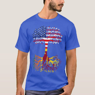 Amerikaanse Groene Sri Lanka Roots Sri Lanka Vlag T-shirt