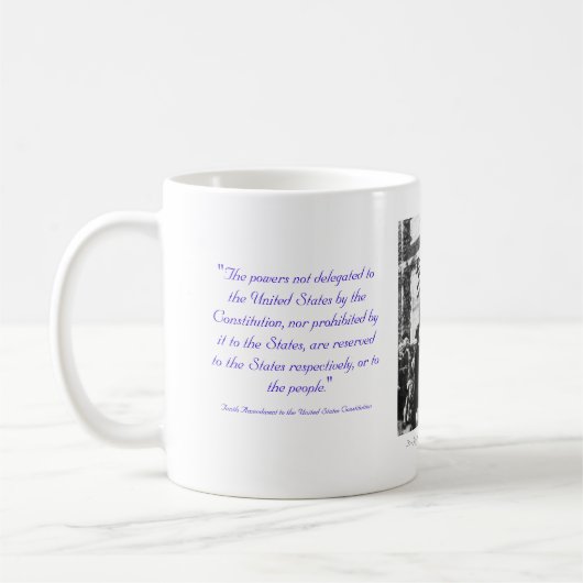 Amerikaanse grondwet - 10de wijziging mok (Links)