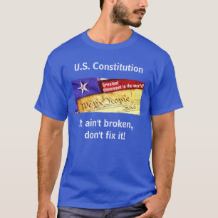 Amerikaanse grondwet (donker) T-shirt