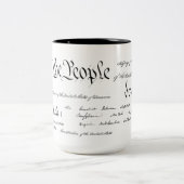 Amerikaanse grondwet mok (15 oz) - zwart (Center)