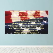 Amerikaanse grondwet: preambule canvas afdruk (Insitu (Houten vloer))