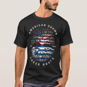 Amerikaanse Groot-Griekse rots Griekse vlag T-shirt