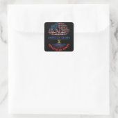 Amerikaanse Groot-Venezolaanse rotsvlag Venezuela Vierkante Sticker (Tas)