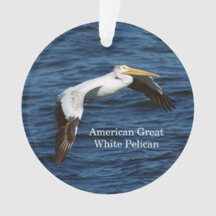 Amerikaanse grote witte pekelacrylversiering ornament