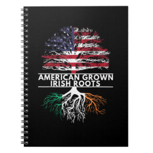Amerikaanse Grown Irish Roots Flag Ireland ST. PAT Notitieboek