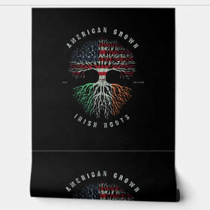 Amerikaanse Grown Irish Roots Ireland Flag Gr Behang