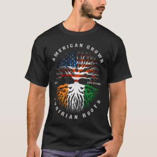 Amerikaanse Grown Ivooririan Roots Flag Ivoorkust T-shirt