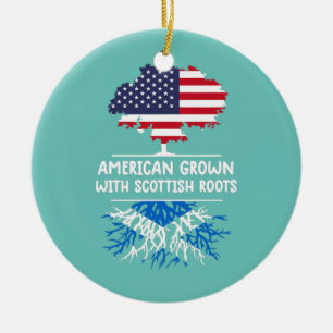 Amerikaanse Grown Scottish Roots Schotland Keramisch Ornament