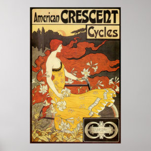 -Amerikaanse halve motorfietsen Reclame Poster