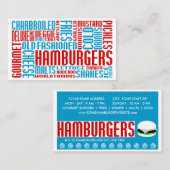 Amerikaanse hamburgers (chitChat) Klantenkaartje (Voorkant / Achterkant)