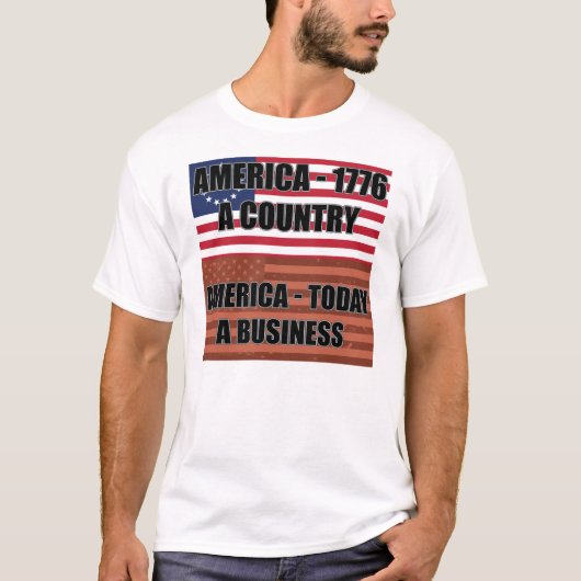 Amerikaanse hebzucht t-shirt (Voorkant)