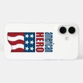 Amerikaanse held militaire veteranen Case-Mate iPhone case (Achterkant (horizontaal))