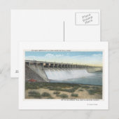 Amerikaanse Herfsten Dam Spillway, Oregon Briefkaart (Voorkant / Achterkant)